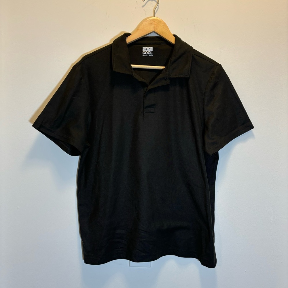 Men's Black Polo Shirt L